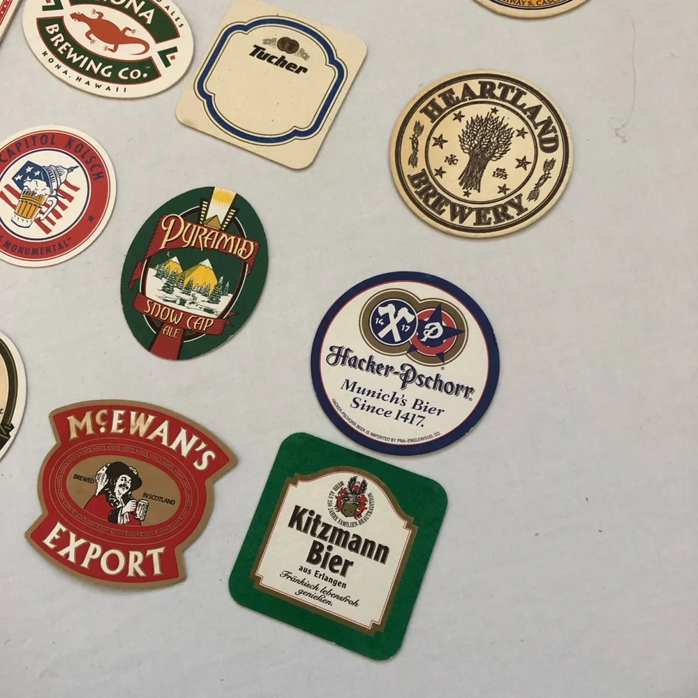 20 Beer Bar Restaurant Coasters Kona Brooklyn Lager Capitol City McEwan's & More